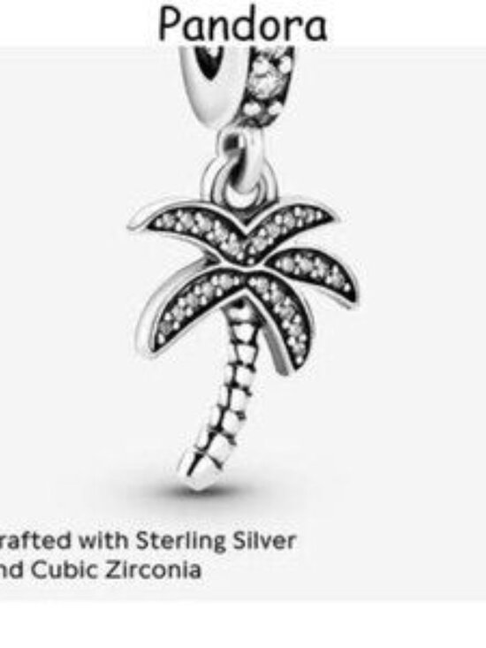 Pandora Silver Palm Tree Charm - Picture 3 of 4